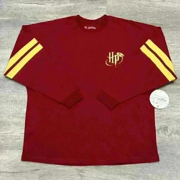 Wizarding World Harry Potter Jersey Red Pullover Longsleeve Unisex Sz XL (16/18) - Picture 4 of 16